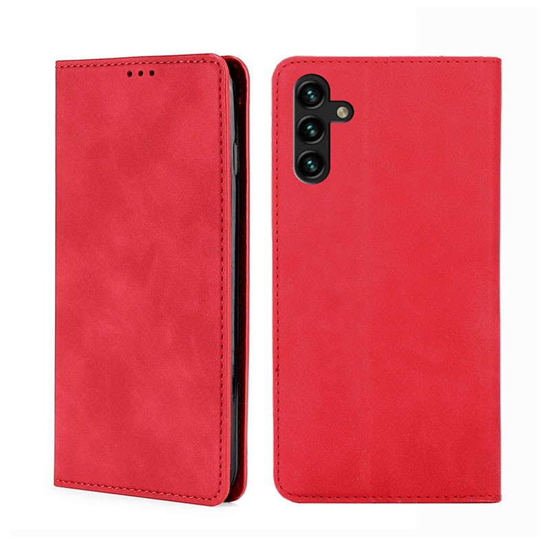 Samsung Galaxy A04s Skin Feel Θήκη Βιβλίο Red