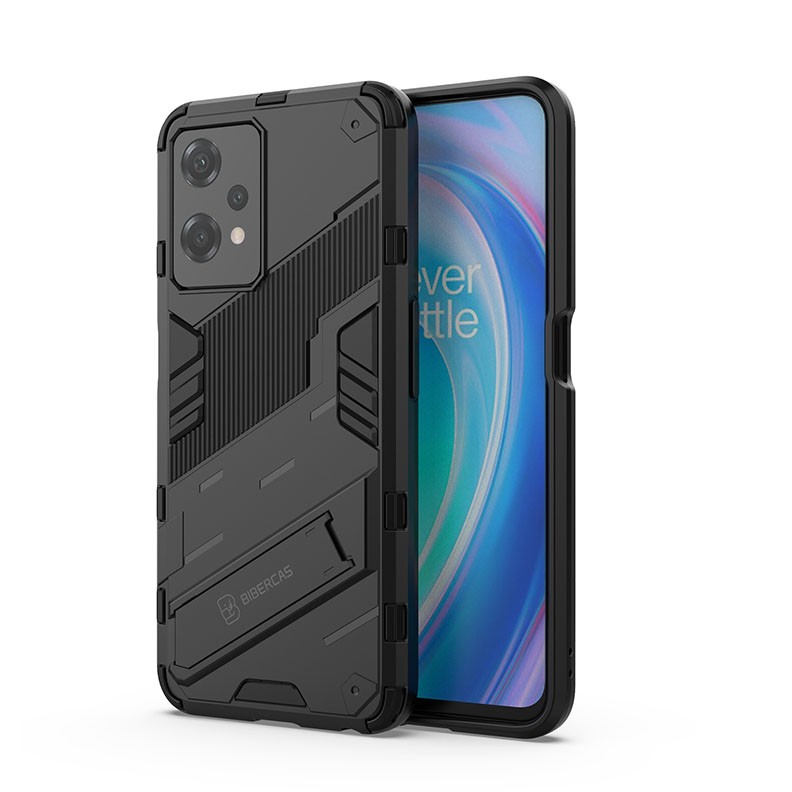 Realme 9 Pro 5G Punk Armor Σκληρή Θήκη με Στήριγμα Black