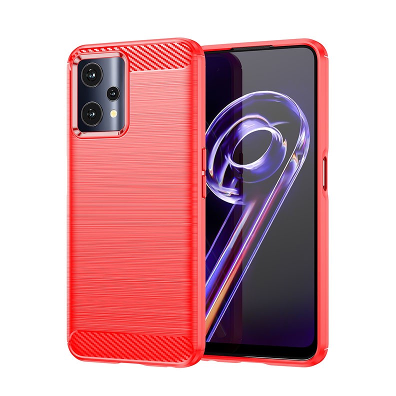 Realme 9 Pro 5G Gentleness Series Brushed Θήκη Σιλικόνης Red