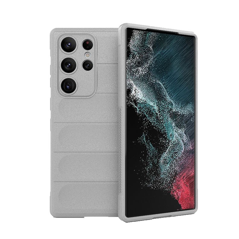 Samsung Galaxy S23 Ultra 5G Magic Shield Θήκη Σιλικόνης Grey