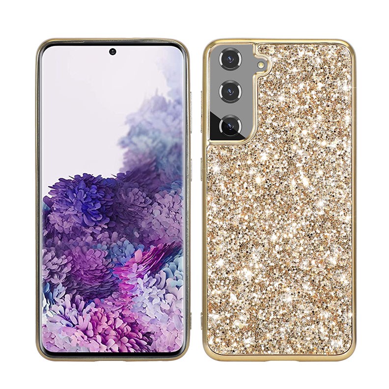 Samsung Galaxy S23 5G Glitter Powder Σκληρή Θήκη Gold