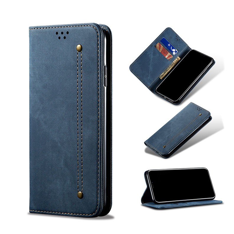 Samsung Galaxy S20 FE Denim Texture Θήκη Βιβλίο Blue