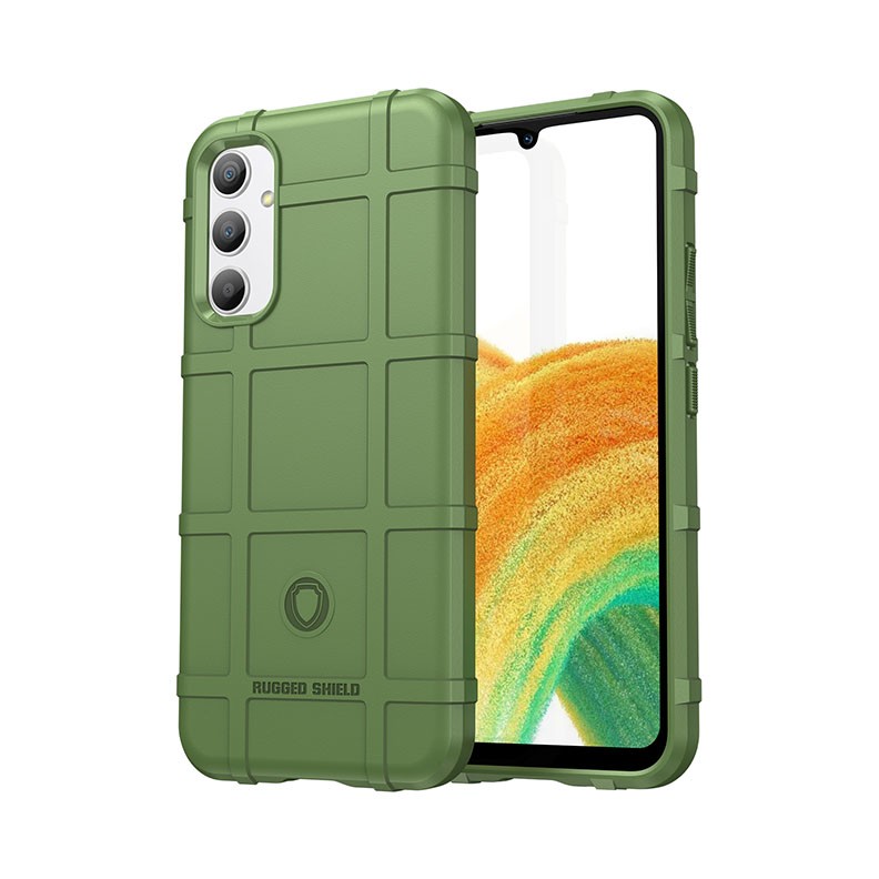 Samsung Galaxy A34 5G Full Coverage θήκη  Σιλικόνης Army Green