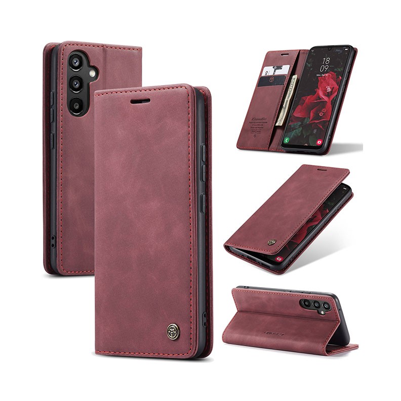 Samsung Galaxy A34 5G CaseMe 013 Θήκη Βιβλίο Wine Red