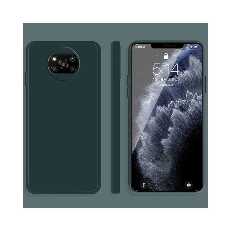 Xiaomi Poco X3 NFC/X3 Pro Solid Color Θήκη Σιλικόνης Green