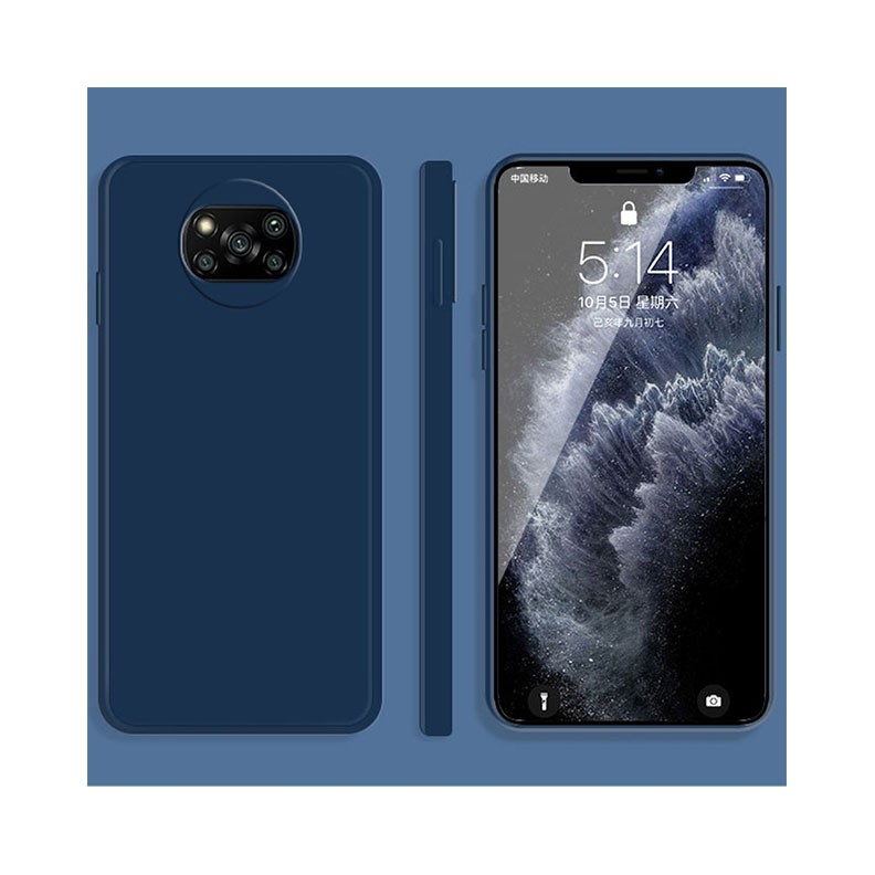 Xiaomi Poco X3 NFC/X3 Pro Solid Color Θήκη Σιλικόνης Blue