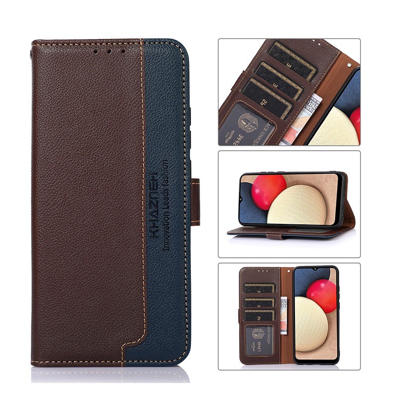 OnePlus 11 5G KHAZNEH Litchi Texture Θήκη Πορτοφόλι Brown