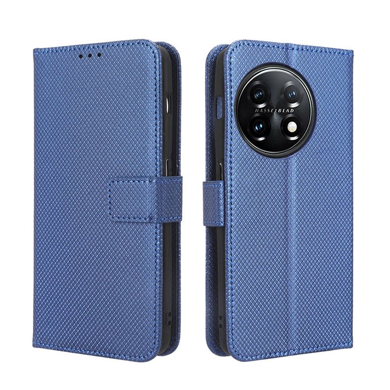 OnePlus 11 5G Diamond Texture Θήκη Πορτοφόλι Blue