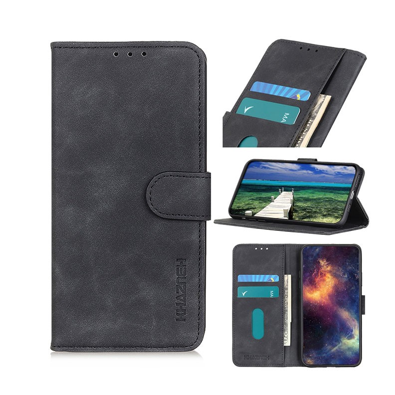 Xiaomi Redmi Note 12 Pro Plus Retro Texture Θήκη Πορτοφόλι Black