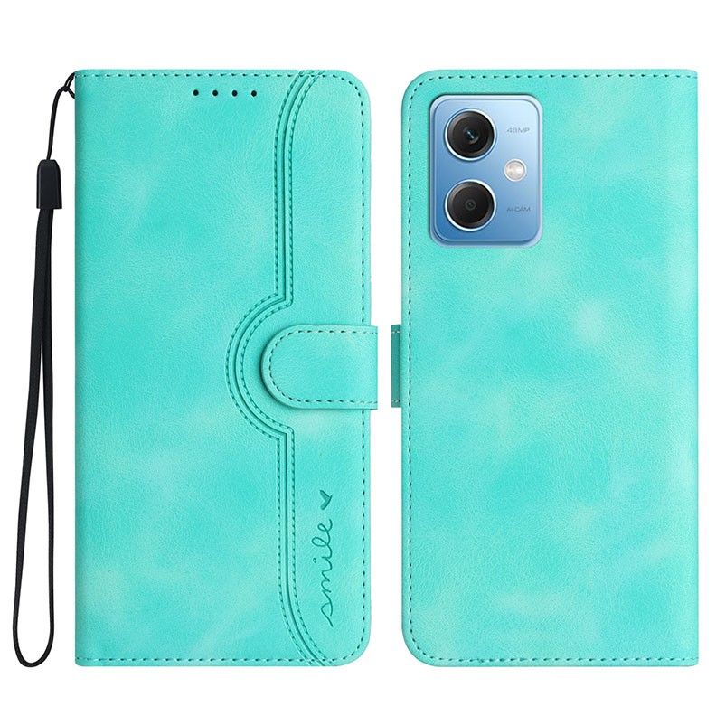 Xiaomi Redmi Note 12 Pro Plus Heart Skin Feel Θήκη Πορτοφόλι Mint