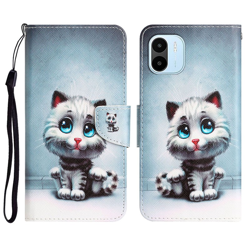 Xiaomi Redmi A1 / A2 Colored Drawing Θήκη Πορτοφόλι Blue Eyes