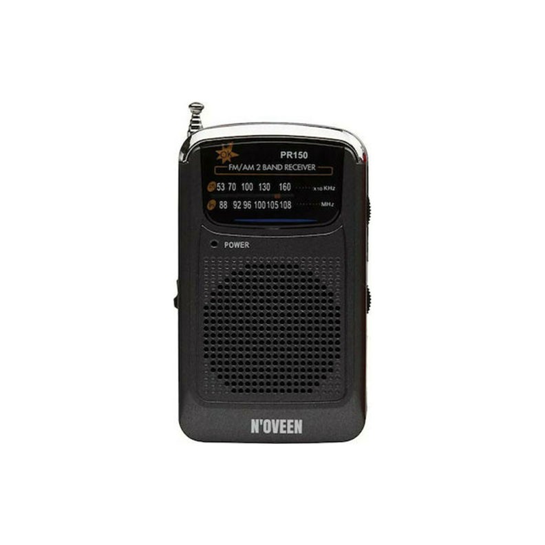 N'Oveen PR150 Φορητό Ραδιόφωνο Μπαταρίας Black