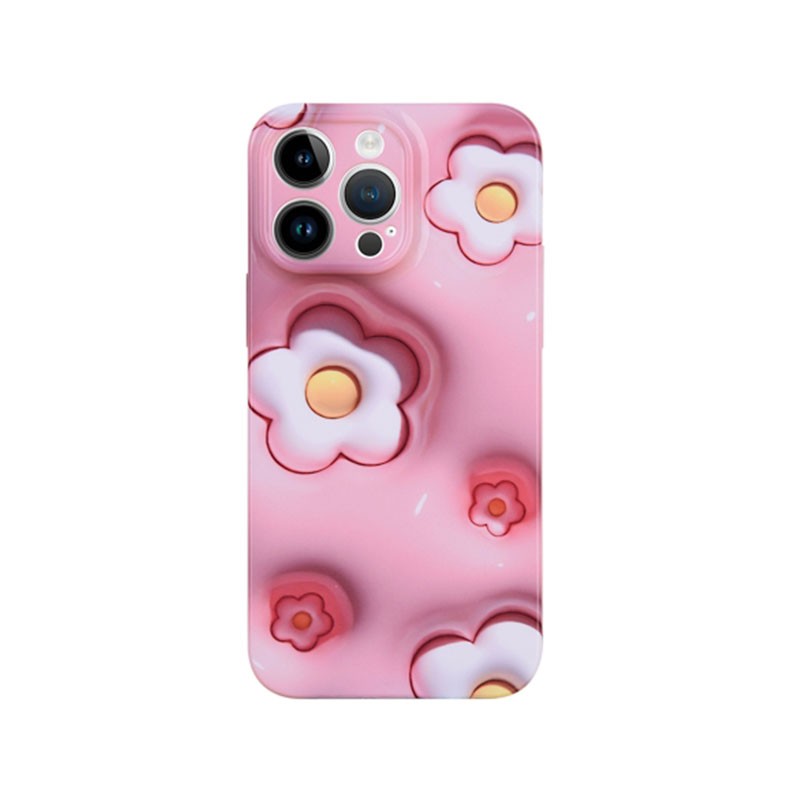 Apple iPhone 12 Pro Pattern Σκληρή Θήκη Pink Blossom