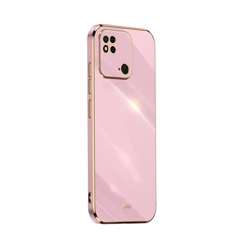 Xiaomi Redmi 10C XINLI Straight Θήκη Σιλικόνης Cherry Purple