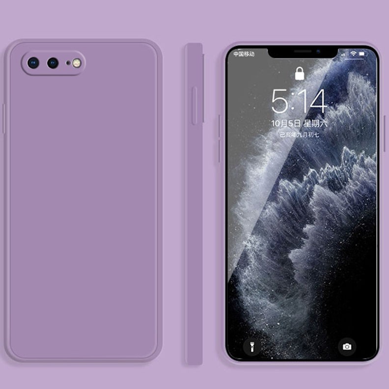 Apple iPhone 8 Plus/7 Plus Imitation Liquid Θήκη Σιλικόνης Purple