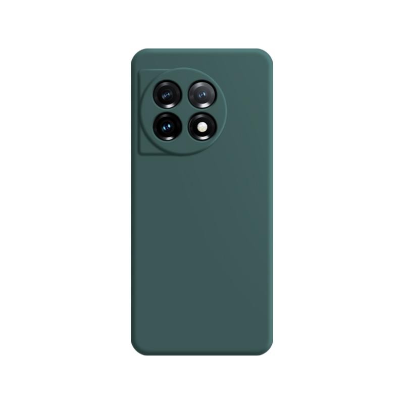 OnePlus 11 5G Imitation Liquid Θήκη Σιλικόνης Dark Green