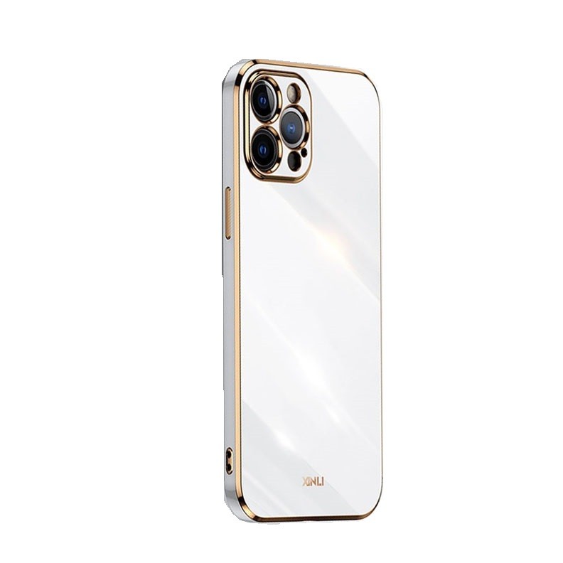Apple iPhone 12 Pro XINLI Straight Θήκη Σιλικόνης White