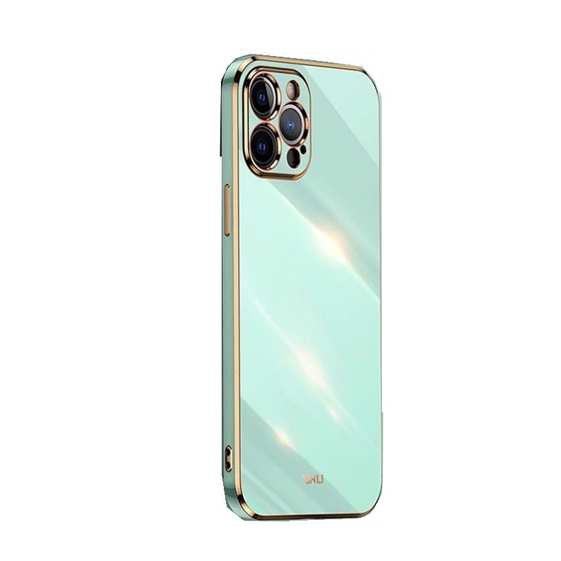 Apple iPhone 12 Pro XINLI Straight Θήκη Σιλικόνης Mint Green