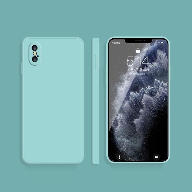 Apple iPhone Xs Max Imitation Liquid Θήκη Σιλικόνης Sky Blue