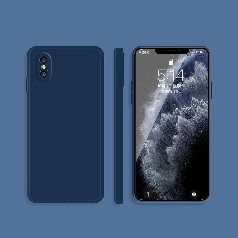 Apple iPhone X/Xs Imitation Liquid Θήκη Σιλικόνης Blue