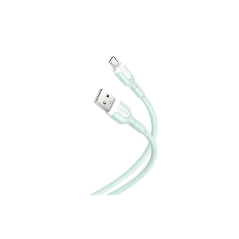 XO NB212 Micro USB Καλώδιο Φόρτισης 1m 2.1A Green