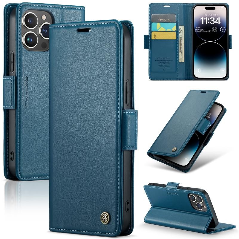 Apple iPhone 14 Pro Max CaseMe 023 Luminus Θήκη Πορτοφόλι Blue