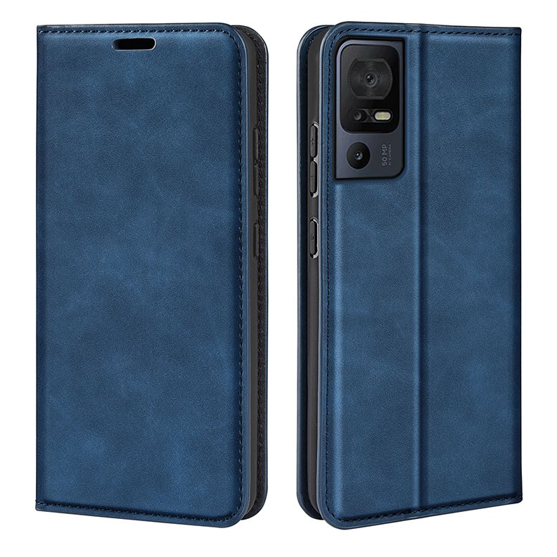 TCL 40 SE Retro Magnetic Θήκη Βιβλίο Blue