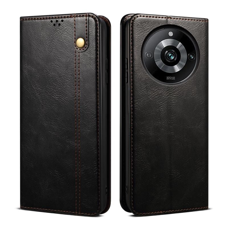 Realme 11 Pro 5G / 11 Pro Plus 5G Oil Wax Θήκη Βιβλίο Black