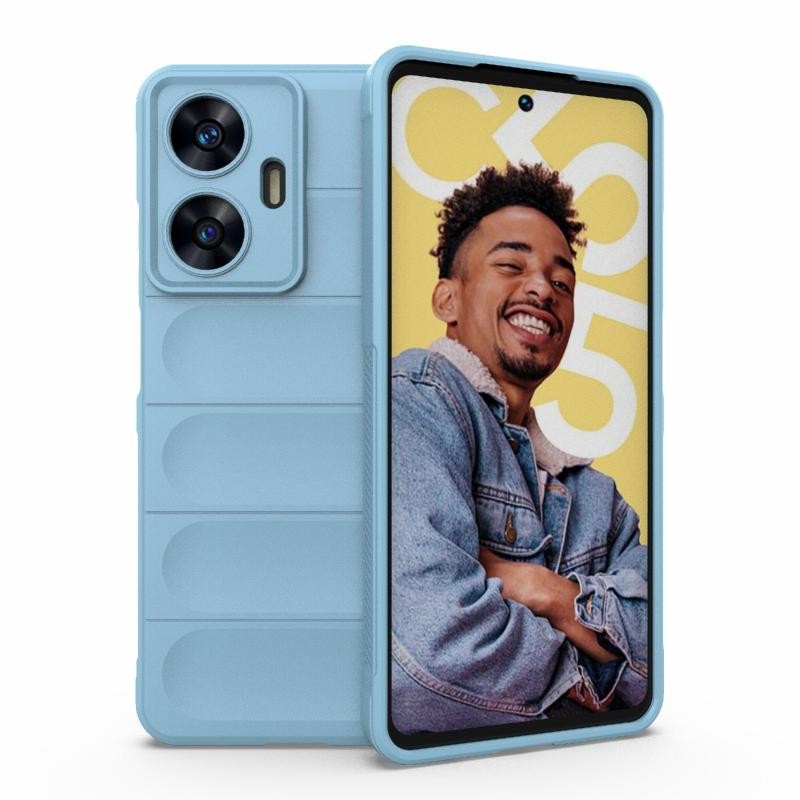 Realme C55 Magic Shield Θήκη Σιλικόνης Light Blue