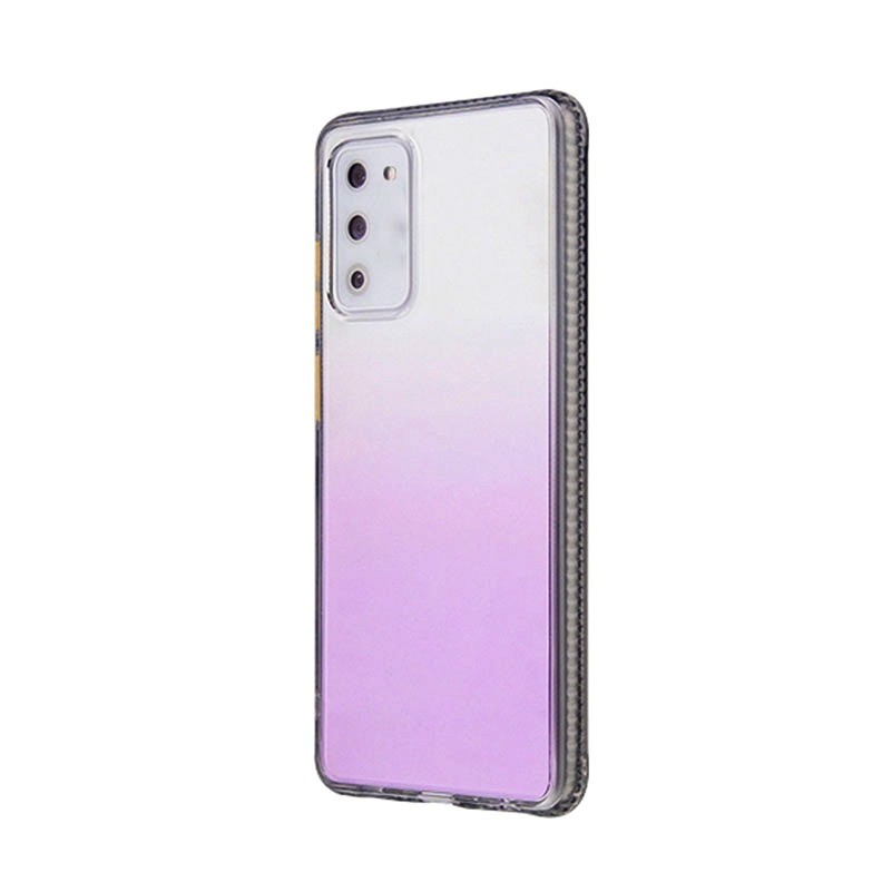 Samsung Galaxy A02s Gradient Θήκη Σιλικόνης Transparent Purple