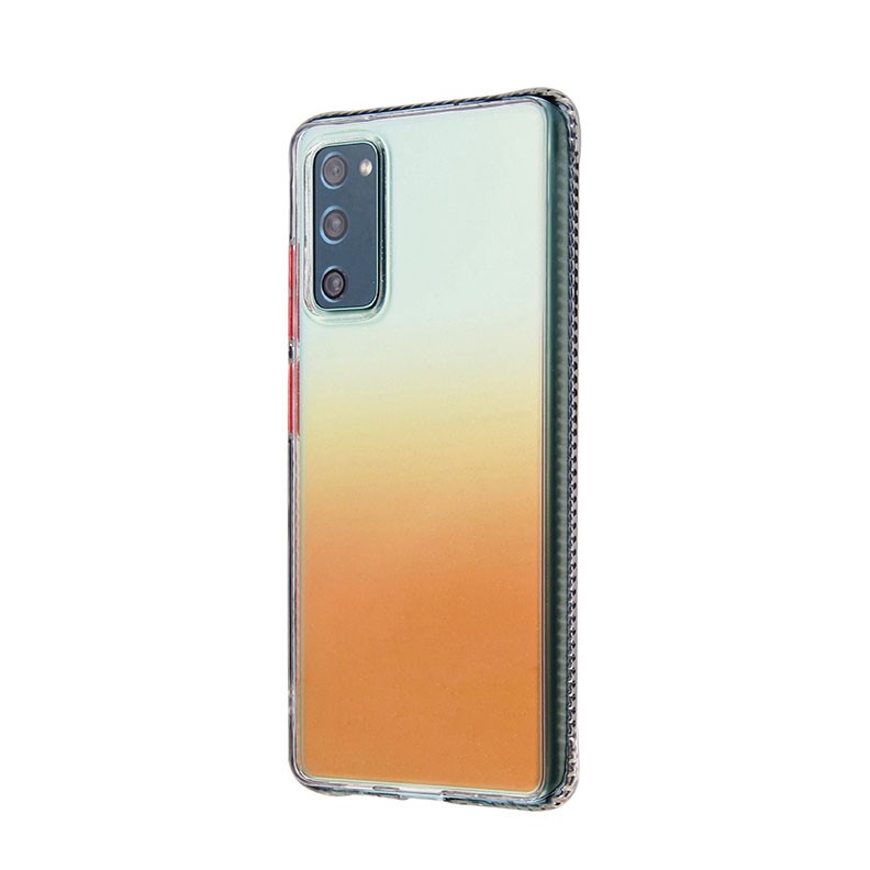 Samsung Galaxy S20 Gradient Θήκη Σιλικόνης Transparent Orange