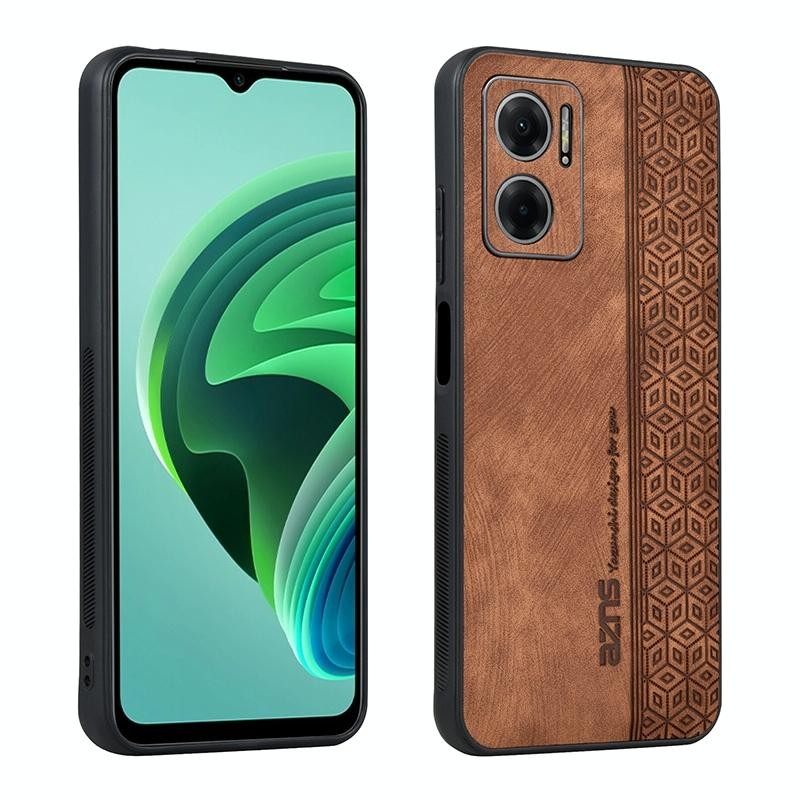 Xiaomi Redmi 10 5G AZNS 3D Embossed Σκληρή Θήκη Brown