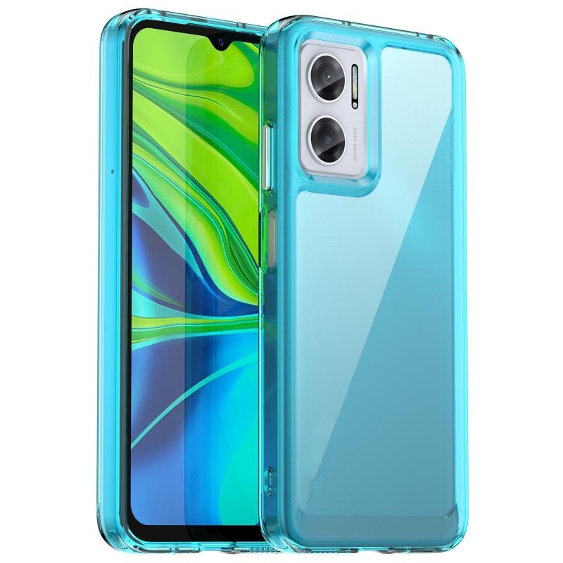 Xiaomi Redmi 10 5G Candy Series Θήκη Σιλικόνης Transparent Blue