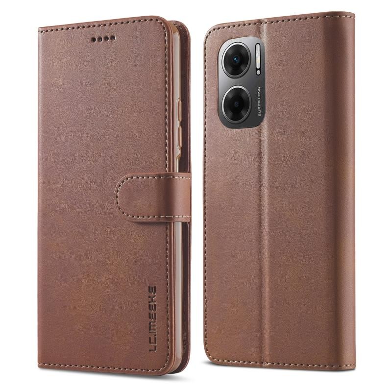 Xiaomi Redmi 10 5G LC.IMEEKE Calf Texture Θήκη Πορτοφόλι Coffee