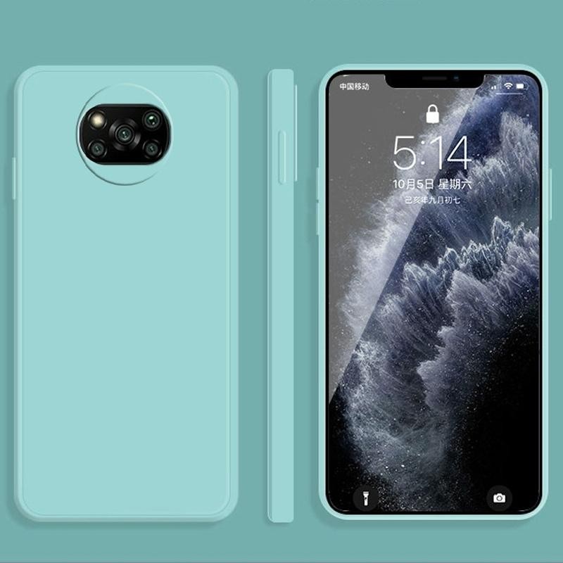 Xiaomi Poco X3 NFC/X3 Pro Solid Color Θήκη Σιλικόνης Sky Blue