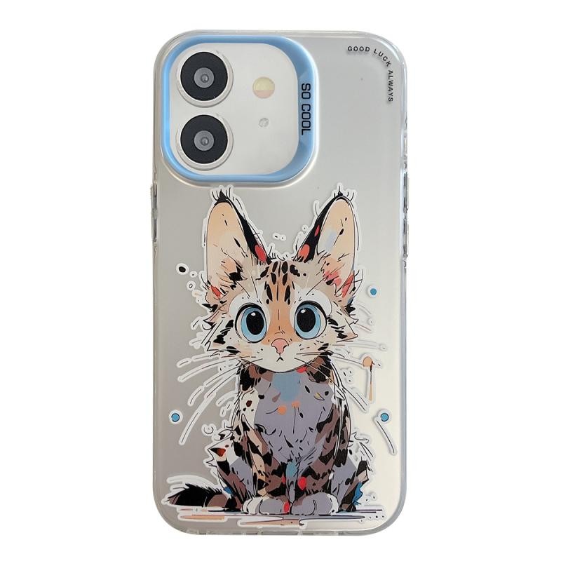 Apple iPhone 11 Oil Painting Series Θήκη Σιλικόνης Stupid Cat