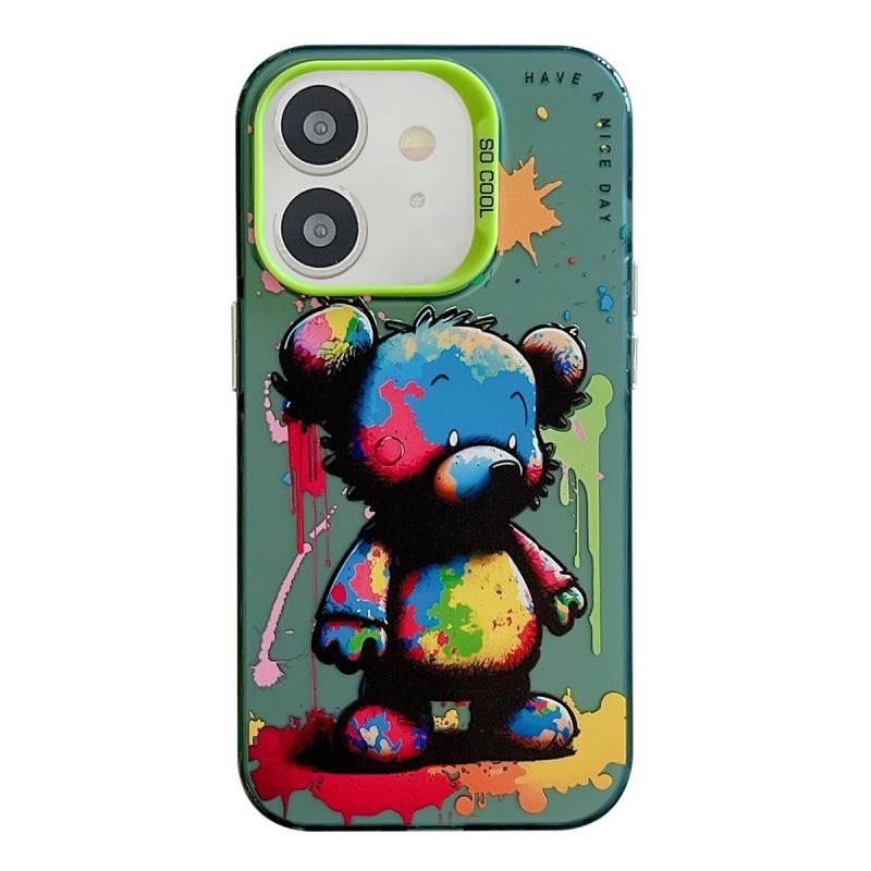 Apple iPhone 11 Oil Painting Series Θήκη Σιλικόνης Colorful Bear