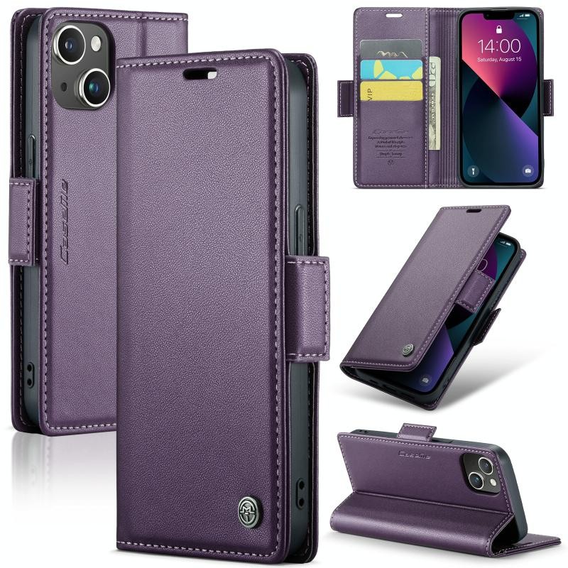 Apple iPhone 13 CaseMe 023 Luminus Θήκη Πορτοφόλι Purple