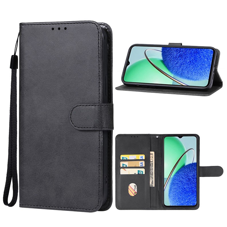 Huawei Nova Y61 Basic Θήκη Πορτοφόλι Black