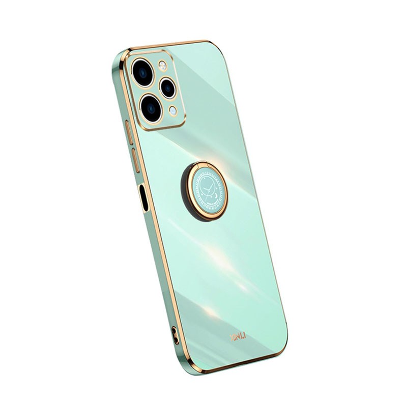 Xiaomi Redmi 12 4G XINLI Straight Θήκη Σιλικόνης με Δαχτυλίδι Mint Green