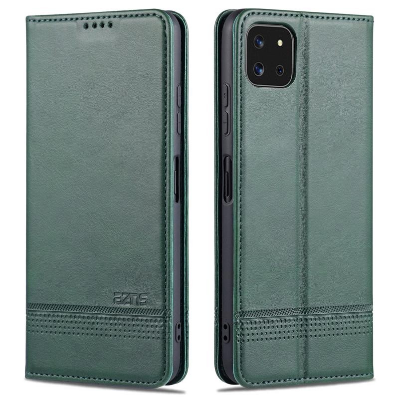 Samsung Galaxy A22 5G AZNS Magnetic Θήκη Βιβλίο Dark Green