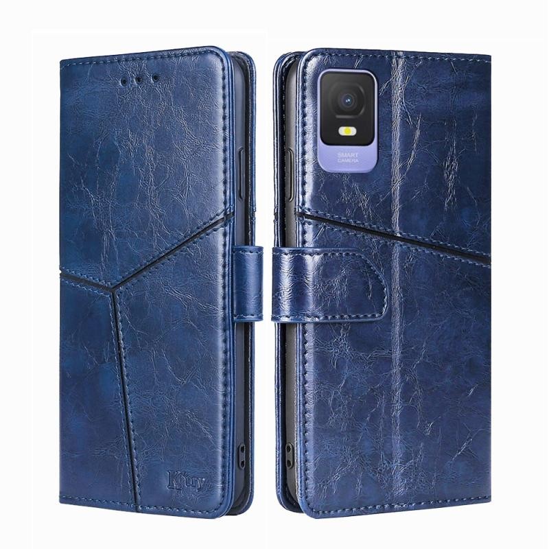 TCL 403 Stitching Θήκη Πορτοφόλι Blue