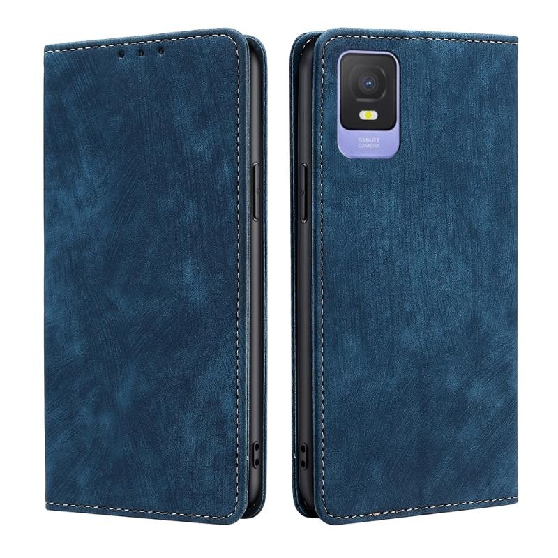 TCL 403 Brush Magnetic Θήκη Βιβλίο Blue