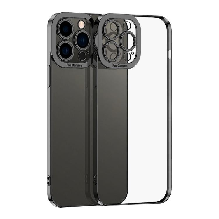 Apple iPhone 15 Pro Max Electroplating Θήκη Σιλικόνης Black