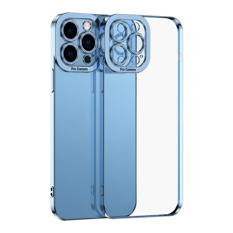 Apple iPhone 15 Pro Max Electroplating Θήκη Σιλικόνης Blue