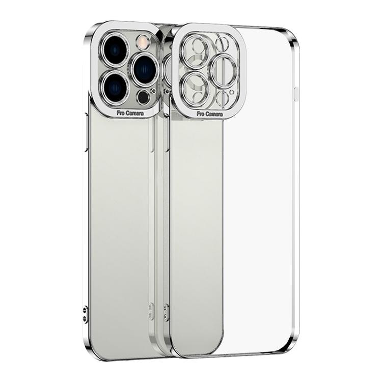 Apple iPhone 15 Pro Max Electroplating Θήκη Σιλικόνης Silver