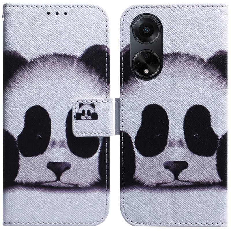 Oppo A98 Coloured Drawing Θήκη Πορτοφόλι Panda