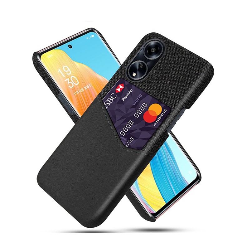 Oppo A98 Card Slot Σκληρή Θήκη Black