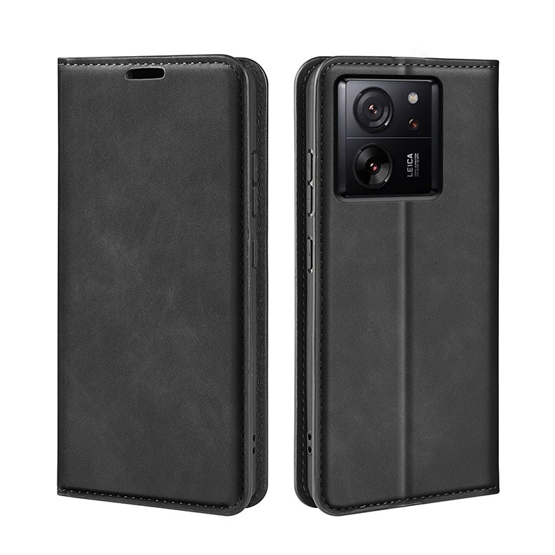 Xiaomi 13T / 13T Pro Retro Magnetic Θήκη Βιβλίο Black