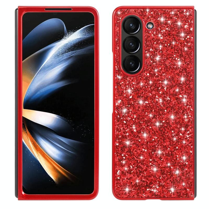 Samsung Galaxy Z Fold5 5G Glitter Powder Σκληρή θήκη Red